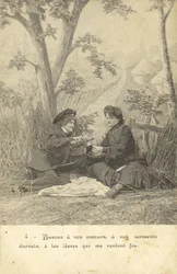 Amantes dans la campagne