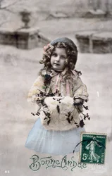 Carte postale française datée d