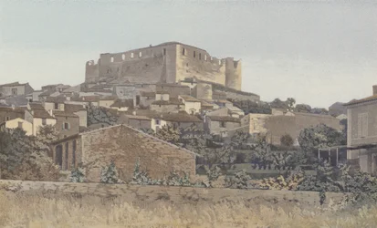 Gréoux, Ruines du Château fortifié des Templiers, Côté sud-ouest