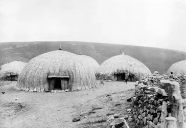 Huttes Kaffir, Afrique du Sud, c.1914