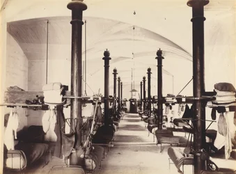 Les Salles des Gardes, Palais des Papes, Avignon, France,1860s (photo)
