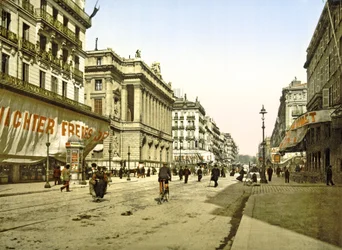 Palais de la Bourse sur La Canebière à Marseille, pub. c.1900