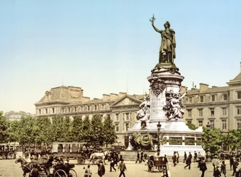 Place de la République, Paris, pub. 1900