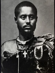Portrait de Ras Makonnen (1852-1906), général et gouverneur de la province de Harar en Éthiopie.
