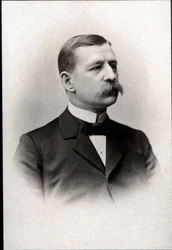 Portrait de Salomon August Andrée (1854-1897), ingénieur, physicien, aéronaute et explorateur polaire suédois