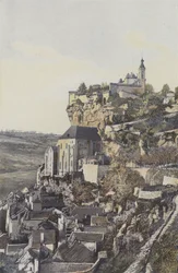 Rocamadour, Le rocher et la ville, Vue N