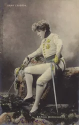 Sarah Bernhardt, actrice française de théâtre et de cinéma (photo couleur)