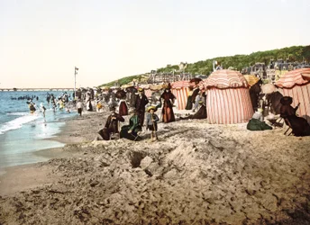 La plage de Trouville en France
