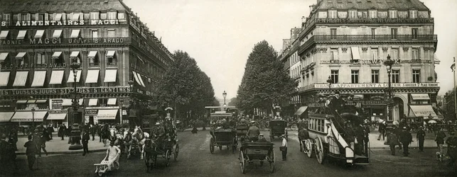 Circulation à Paris, France, début du 20e siècle