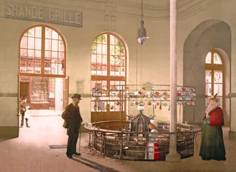 Eau de source de Vichy vendue au verre à la Grande Grille
