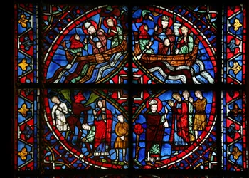 4 panneaux de la fenêtre de Saint Germain