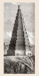 Représentation du XIXe siècle de la Tour de l