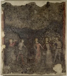 Une carole, vers 1380-90