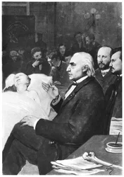 Une leçon clinique avec le docteur Jean Martin Charcot (1825-93) à la Salpêtrière