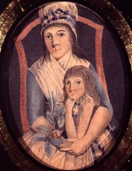 Une femme révolutionnaire et son fils, c.1790