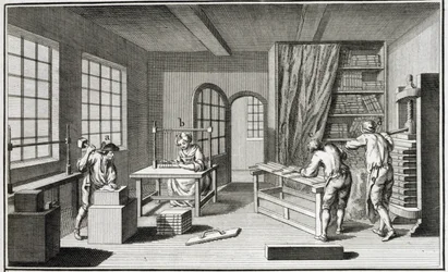 Atelier de relieurs, de l