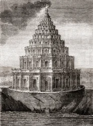 Une représentation imaginaire du XIXe siècle du Phare d