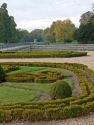 Vue du Château : les jardins