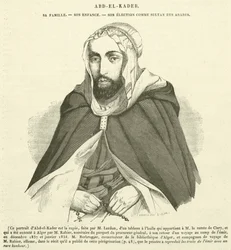 Abd-el-Kader, Sa Famille, Son Enfance, Son Election Comme Sultan des Arabes (engraving)