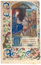 Adoration des Mages, illustration du "Livre d