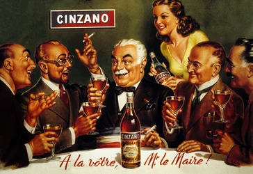 Publicité pour Cinzano Blanc