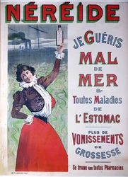 Publicité pour le médicament Néréide contre le mal de mer, vers 1900