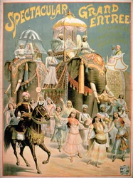 Publicité pour "Spectacular Grand Entrance" (lithographie couleur)