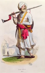 Soldat afghan, vers 1840-50