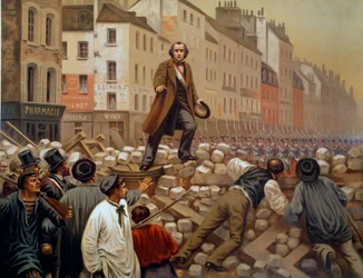 Alphonse Baudin (1811-1851) sur la barricade du Faubourg Saint Antoine le 3/12/1851 lors du Coup d