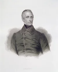 Alphonse de Lamartine, gravé par Pierre Pelee (1801-71)