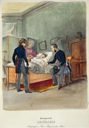Un médecin militaire dans le Royaume de Saxe, vers 1840