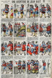 Une aventure de Jean Bart (1650 - 1702), corsaire français. Imagerie d