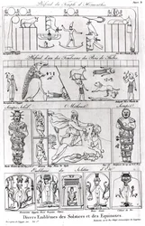 Illustrations et symboles religieux et astronomiques de l