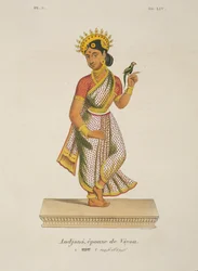 Andjana, épouse de Vayu gravé par C. de Motte (1785-1836)