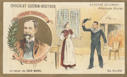 André Theuriet (1833-1907), poète, romancier et dramaturge français, auteur de « Jean-Marie », drame (1872)