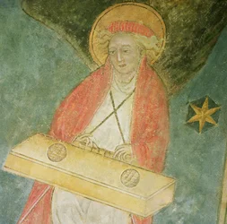 Ange jouant du clavicorde (détail)