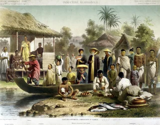 Costumes annamites, cambodgiens et siamois, v.1870