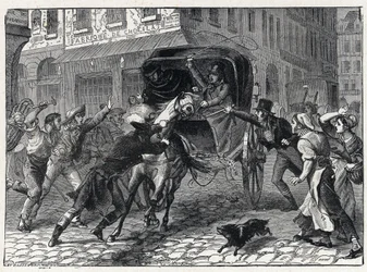 Arrestation de Georges Cadoudal (1771-1804), chef chouan pendant les guerres de Vendée, 9 mars