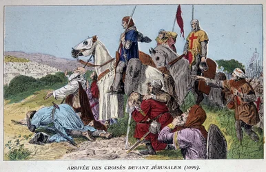 Arrivée des croisés devant Jérusalem (1099)