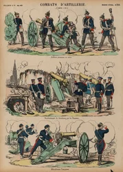 Artillerie en action, Guerre franco-prussienne, 1870-1871