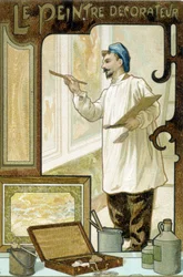Artisan : le peintre décorateur - Chromo.