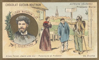 Auguste-Jules Richepin dit Jean Richepin (1849-1926), poète, romancier et dramaturge français, auteur de « Le chemineau », drame en cinq actes (1897)