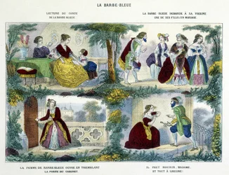 Barbe-Bleue - dans "Historiettes naïves et enfantines" par Perrault, éd. Haguenthal