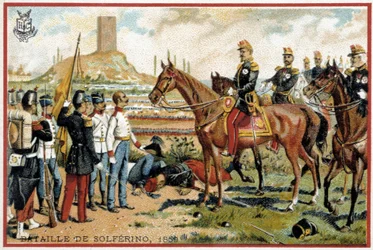 Bataille de Solférino : Victoire à la bataille de Solférino contre les Autrichiens en 1859 - division Forey