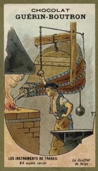 Soufflet dans une forge
