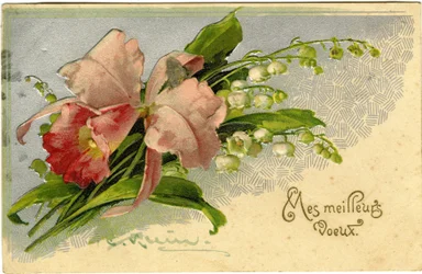 Meilleurs vœux de muguet et de fleurs