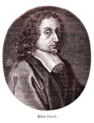 Blaise Pascal, mathématicien, philosophe, physicien et théologien français. 1865