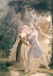 Blanca et Abon Hamet dans les Jardins de l
