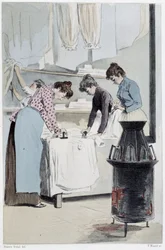 Blanchisseuses - dans « Nos contemporains » par Octave Uzanne