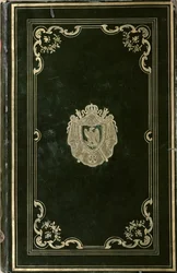 Reliure de livre avec les armoiries de Napoléon Bonaparte (1769-1821)